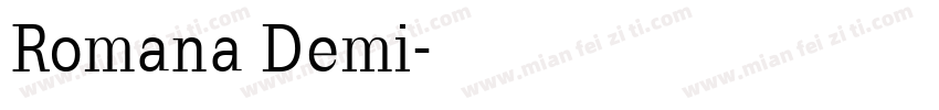Romana Demi字体转换